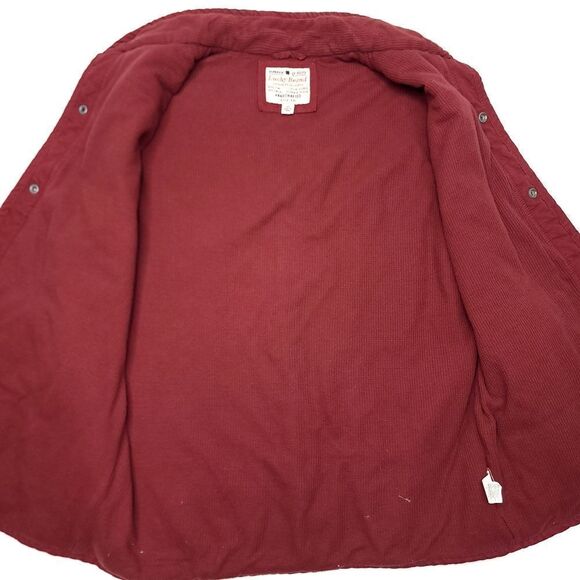 Lucky Brand Puffer Vest Mens Medium Red Polyester Waffle Thermal Lined Outdoors - Picture 6 of 8